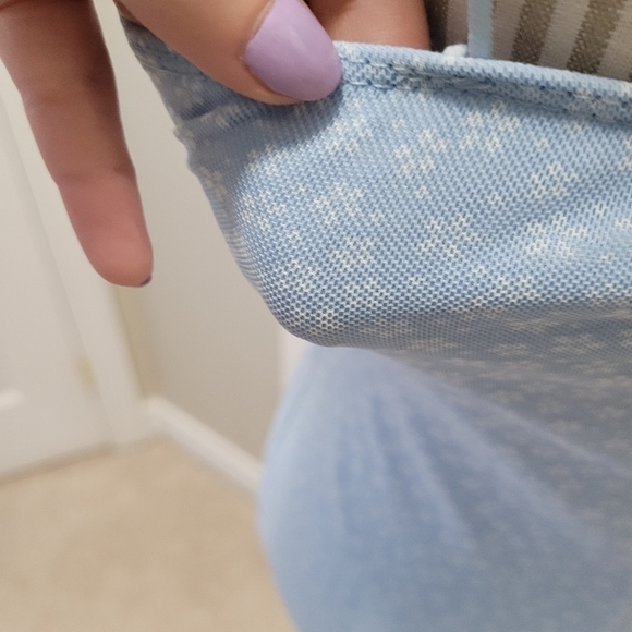 Bodycon Mini Dress | blue | floral | medium | Y2k Retro | Mesh Lace - Picture 8 of 15